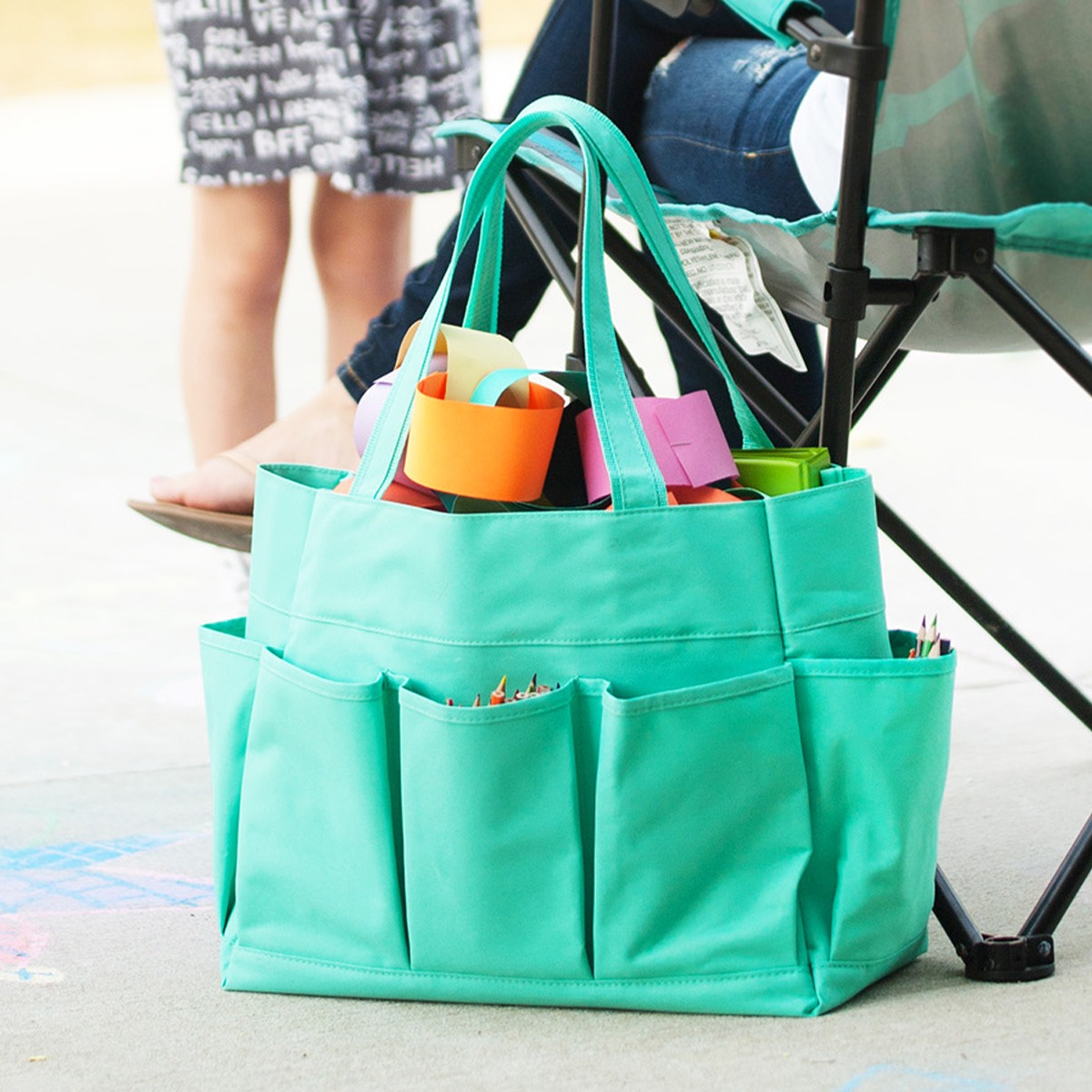 Personalized Carryall Tote with Embroidered Name or Monogram - Image 5