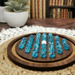 Walnut Abstract w/ Blue