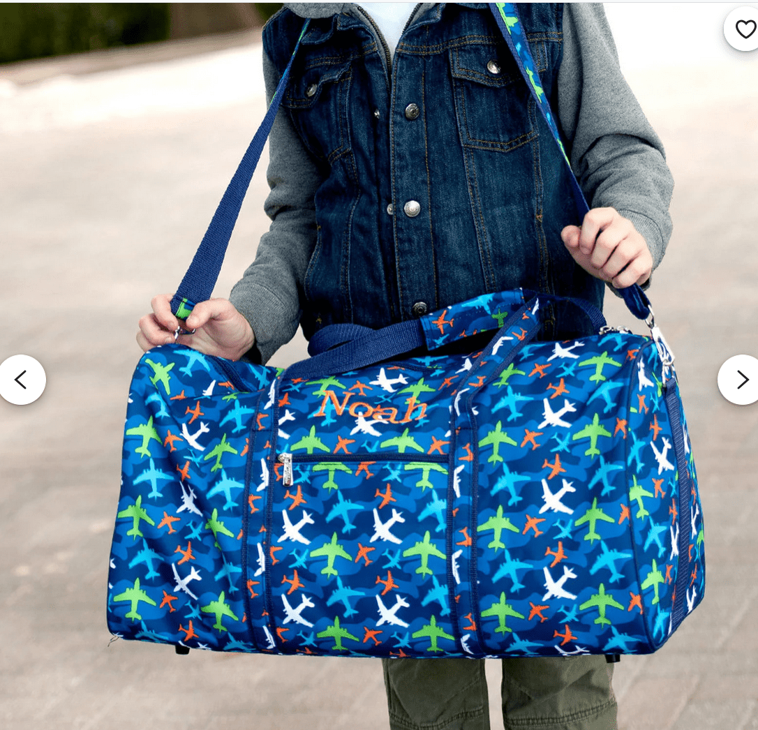 Personalized Boys Duffel Bag with Embroidered Name or Monogram - Image 3